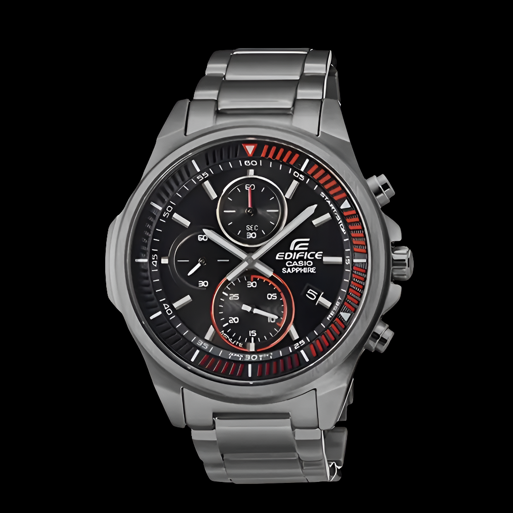 CASIO EDIFICE Men’s Business Watch Sapphire Mirror Stainless Steel Band