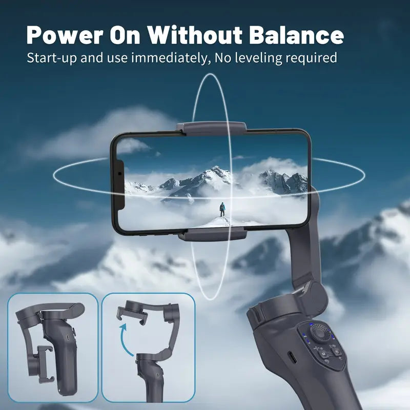 COMITOK L7C Smart 3-Axis Handheld Gimbal – Mobile Vlog & Selfie Stabilizer