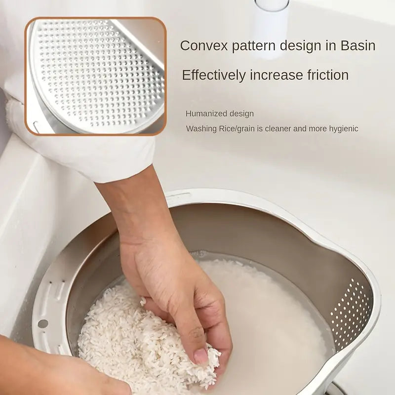 Stainless Steel Multi-Use Kitchen Colander - Durable & Food-Safe