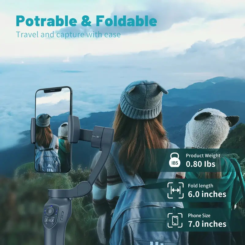 COMITOK L7C Smart 3-Axis Handheld Gimbal – Mobile Vlog & Selfie Stabilizer - Escour Mart