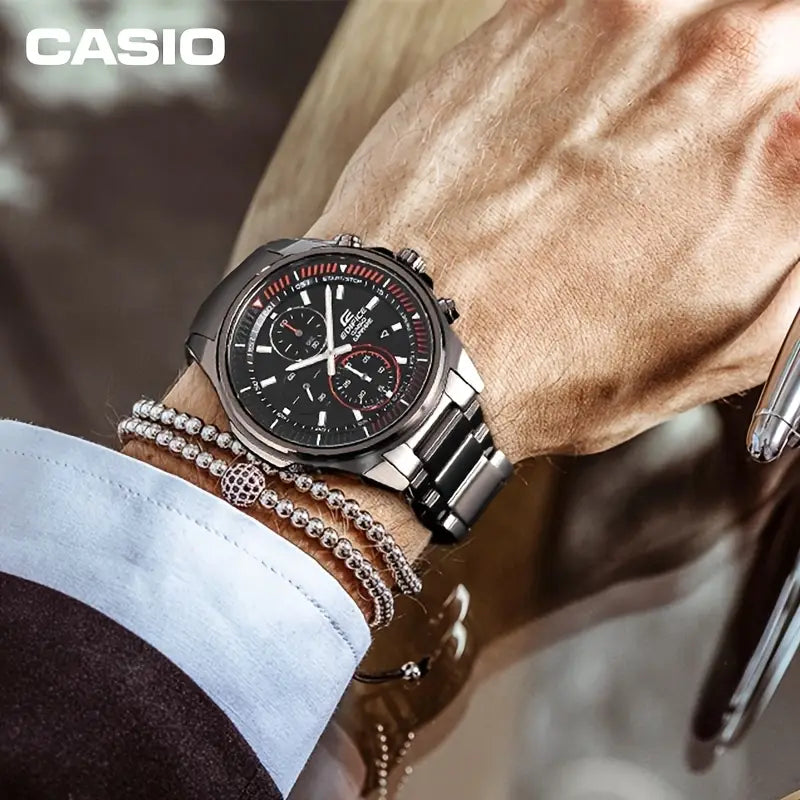 CASIO EDIFICE Men’s Business Watch Sapphire Mirror Stainless Steel Band