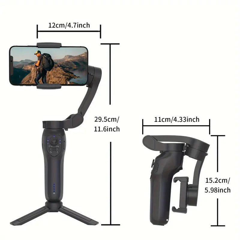 COMITOK L7C Smart 3-Axis Handheld Gimbal – Mobile Vlog & Selfie Stabilizer - Escour Mart