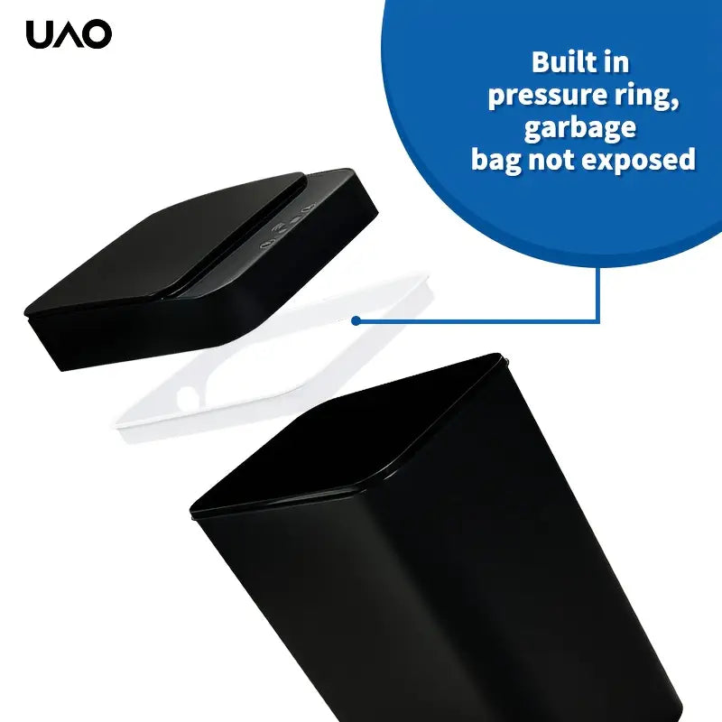 Smart Slim Trash Can with Kick-Open Lid - Battery-Powered Ideal for Kitchen Trash