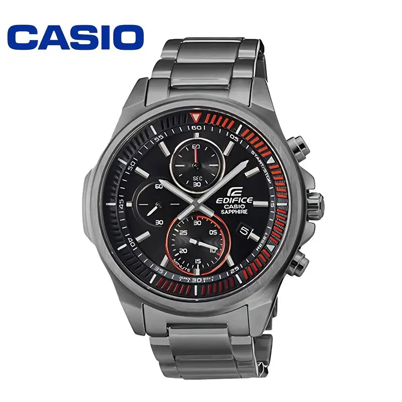 CASIO EDIFICE Men’s Business Watch Sapphire Mirror Stainless Steel Band