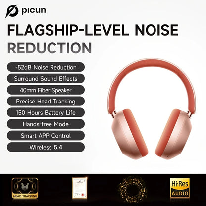 Picun F6 Hybrid Active Noise Cancelling Headphones - Escour Mart