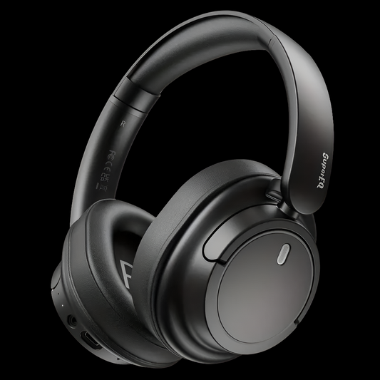 SuperEQ V16 Over-Ear Wireless Headphones - Black