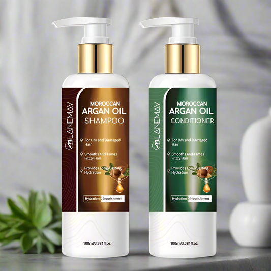 2pcs Moroccan Argan Oil Shampoo & Conditioner Set - Escour Mart