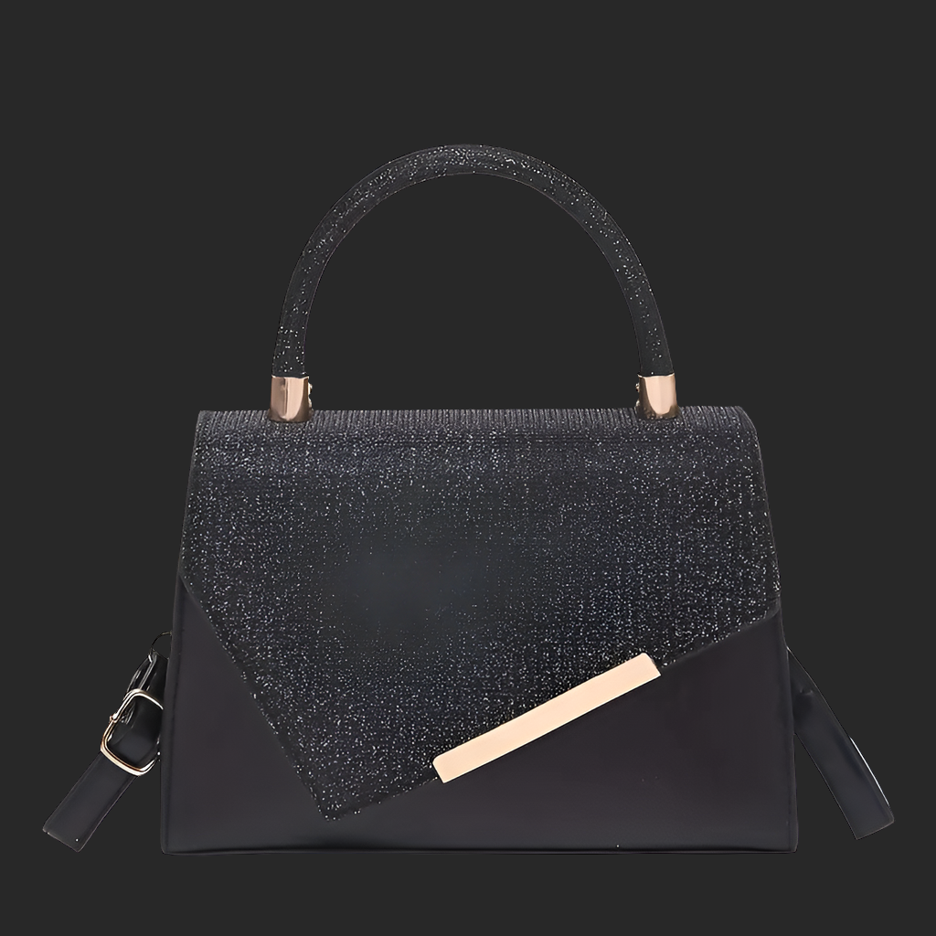 Trendy Small Square Handbag for Women Featuring a Stylish Design - Black