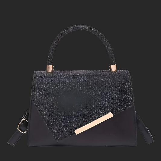 Trendy Small Square Handbag for Women Featuring a Stylish Design - Black