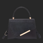 Trendy Small Square Handbag for Women Featuring a Stylish Design - Black