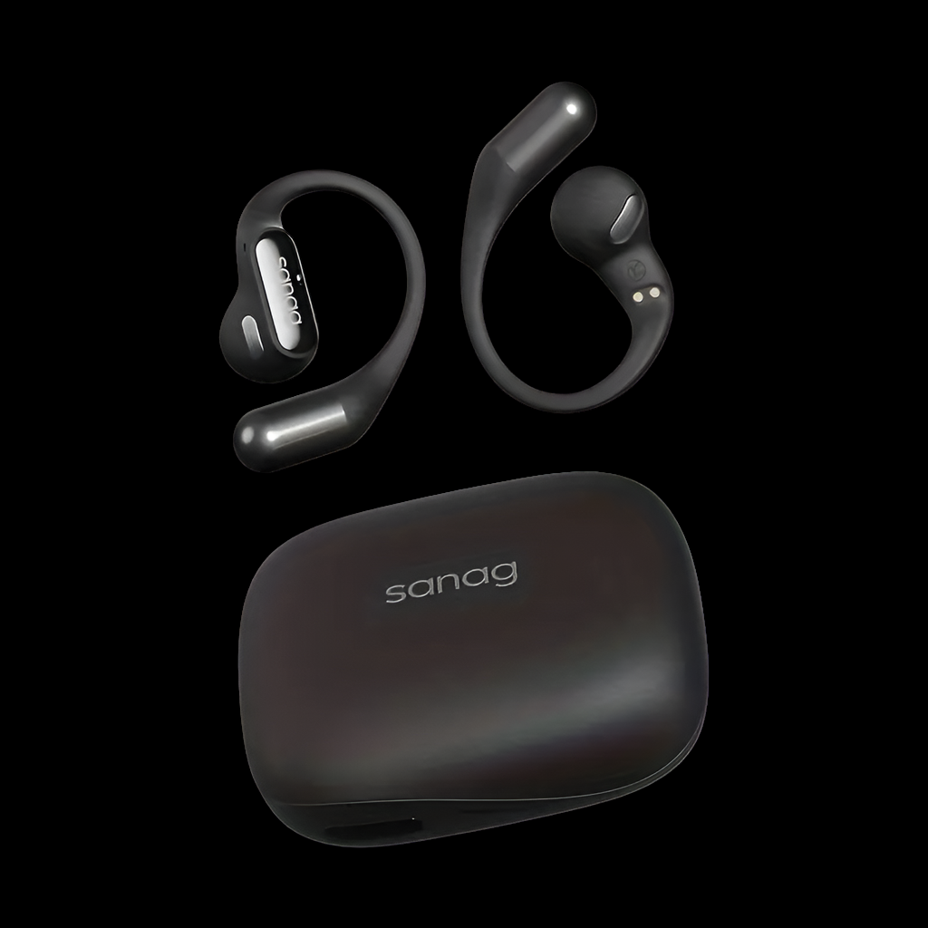 Sanag G6S Ear Noise Cancelling Hook Headphones - Black