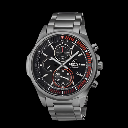 CASIO EDIFICE Men’s Business Watch Sapphire Mirror Stainless Steel Band