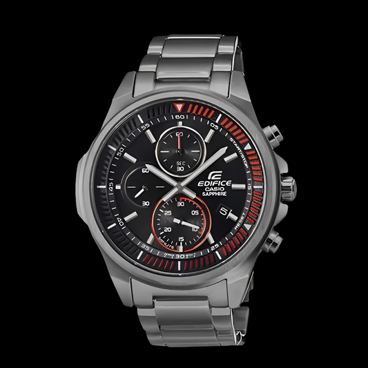 CASIO EDIFICE Men’s Business Watch Sapphire Mirror Stainless Steel Band