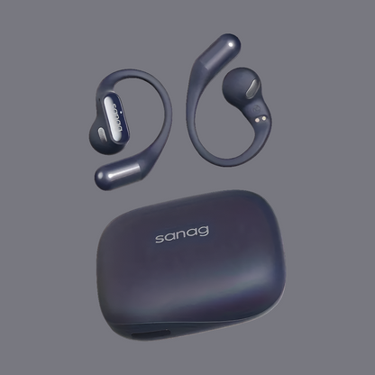 Sanag G6S Ear Noise Cancelling Hook Headphones - Blue