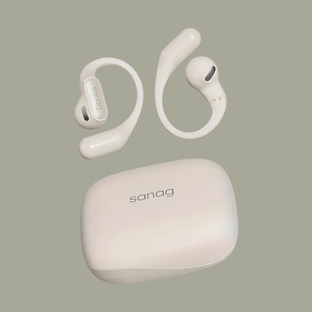 Sanag G6S Ear Noise Cancelling Hook Headphones - Beige