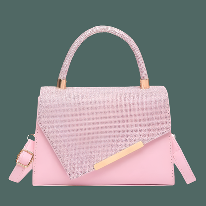 Trendy Small Square Handbag for Women Featuring a Stylish Design - Pink