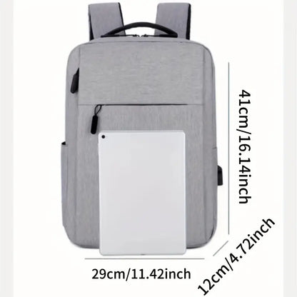 Vanaheimr 40.64cm Travel Laptop Backpack – Lightweight Durable & USB Charging