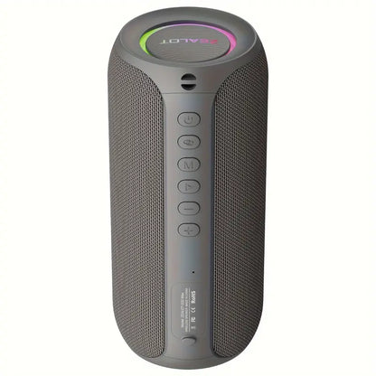 ZEALOT 20W Portable Wireless Speaker with Subwoofer HiFi Stereo Sound - Gray