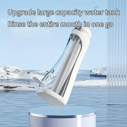 Electric Dental Flosser with 4 Nozzles 3 Modes Large Capacity Water Tank High-Pressure Water Flosser.