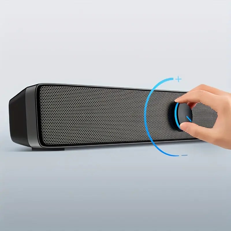 Compact USB-Powered Computer Speakers – Enhanced Bass & Surround Sound