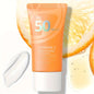 LAIKOU Vitamin C Sunscreen 1.76oz Waterproof Sunblock Long Lasting Sun Cream with Vitamin E & Niacinamide