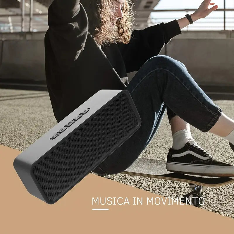 Portable Wireless Speaker BT5.0 – 3D Stereo HiFi Bass & 12H Playtime