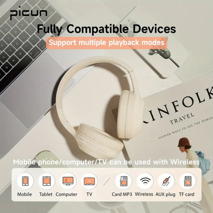 Picun B-01S Wireless Over-Ear Headphones