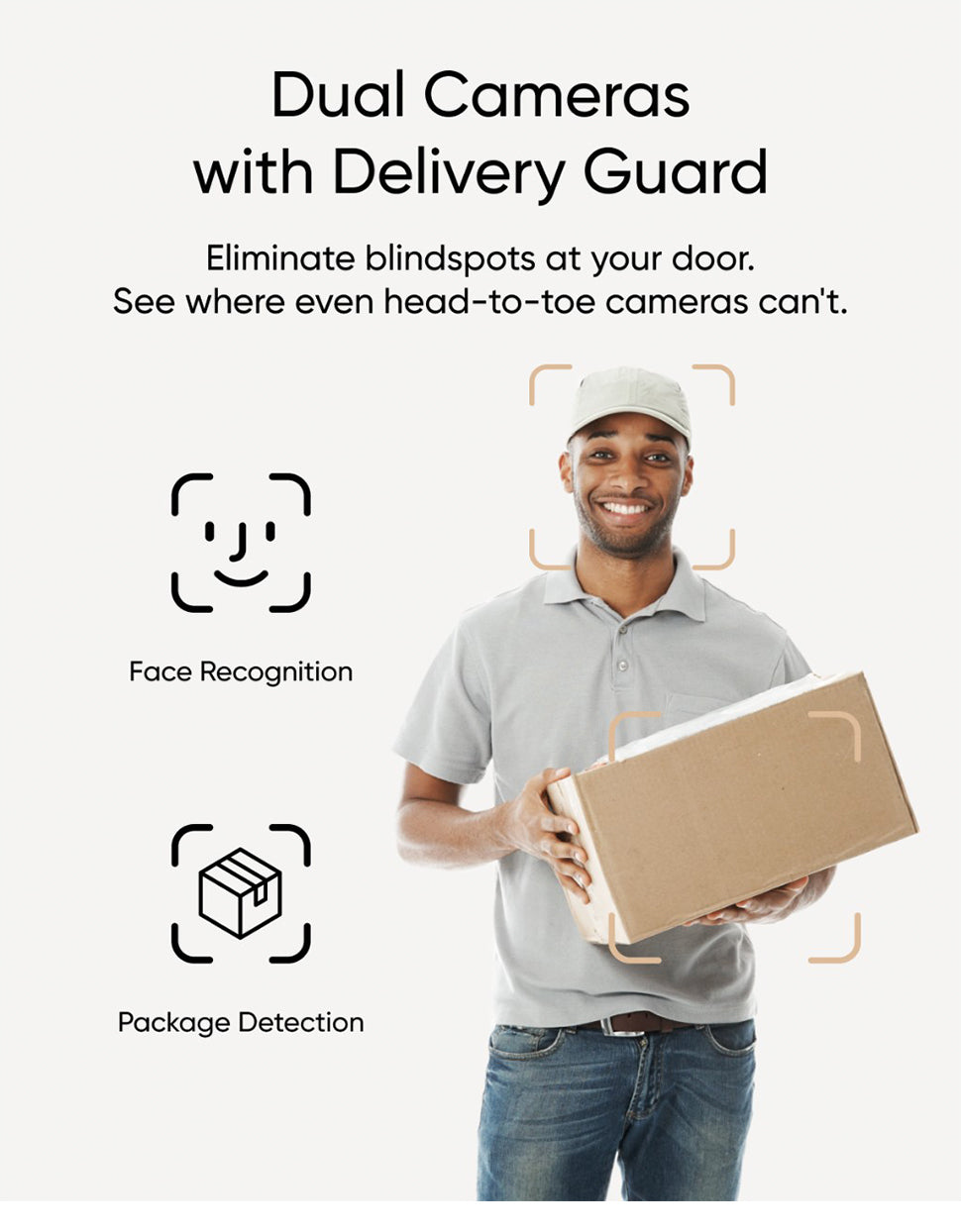eufy Security Video Doorbell E340 Dual Cameras with Delivery Guard 2K Full HD