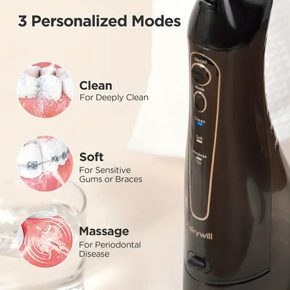 Fairywill Ultimate Cleaning Kit-Electric Toothbrush and Water Flosser Combo