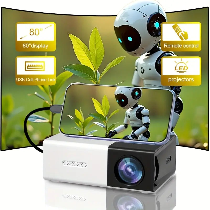 Mini portable projector home theater micro-movie projector