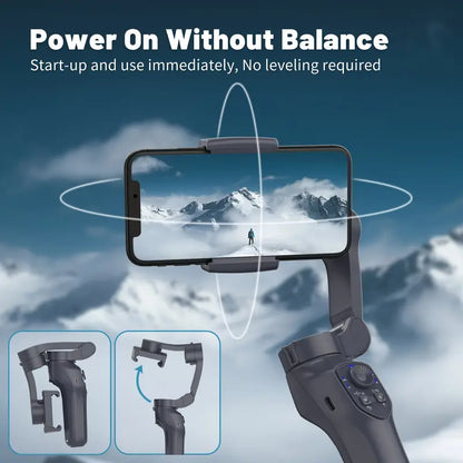 COMITOK L7C Smart 3-Axis Handheld Gimbal – Mobile Vlog & Selfie Stabilizer