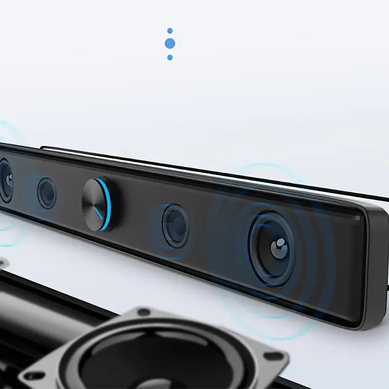 Compact USB-Powered Computer Speakers – Enhanced Bass & Surround Sound
