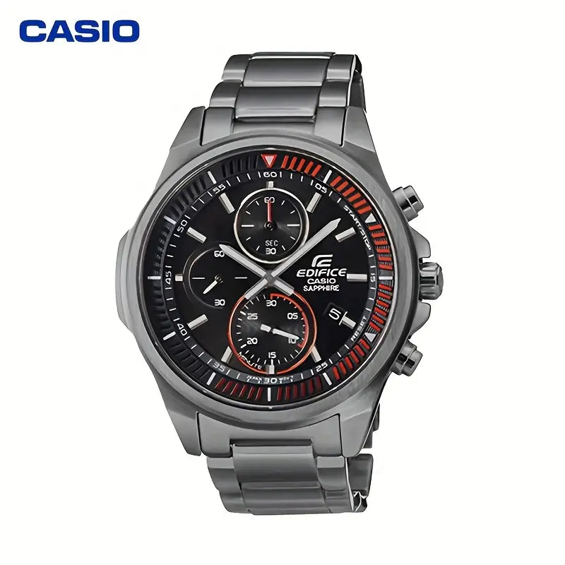 CASIO EDIFICE Men’s Business Watch Sapphire Mirror Stainless Steel Band