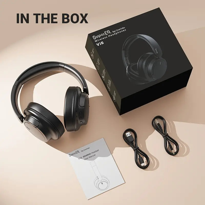 SuperEQ V16 Over-Ear Wireless Headphones