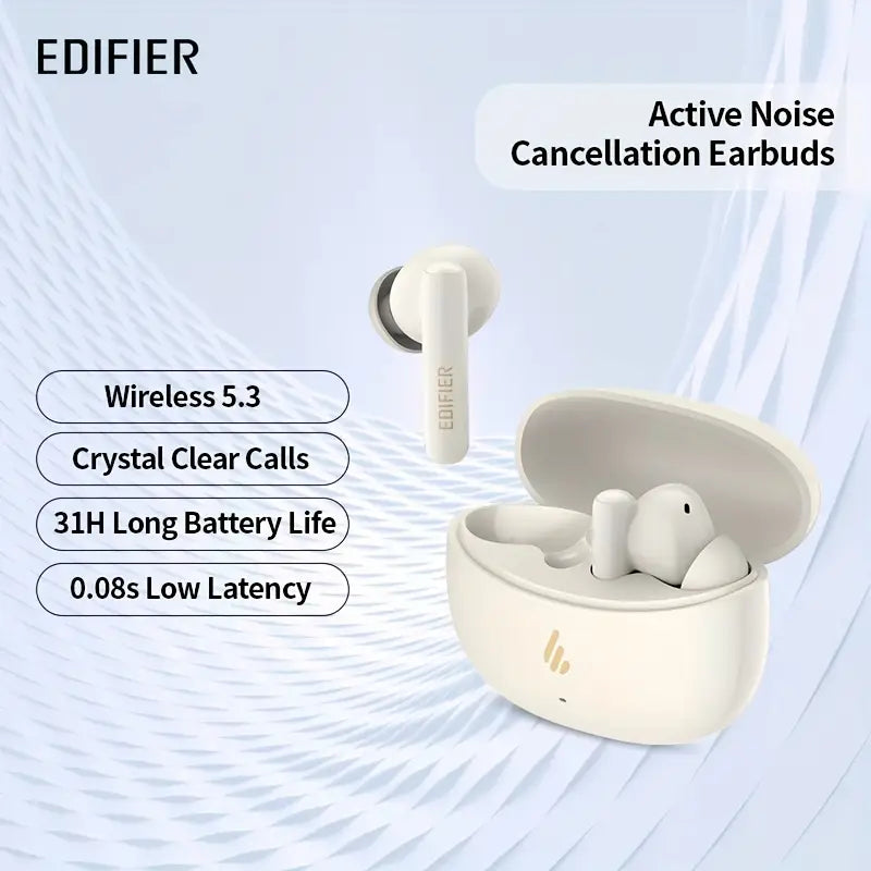 Edifier X5 Pro Active Noise Cancellation Earbuds - White