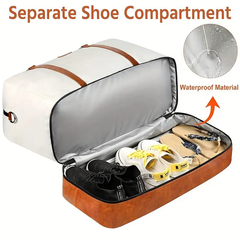 IBFUN Weekend Travel Luggage Set – 3PCS/1PC Carry-On Bag with Shoe Compartment