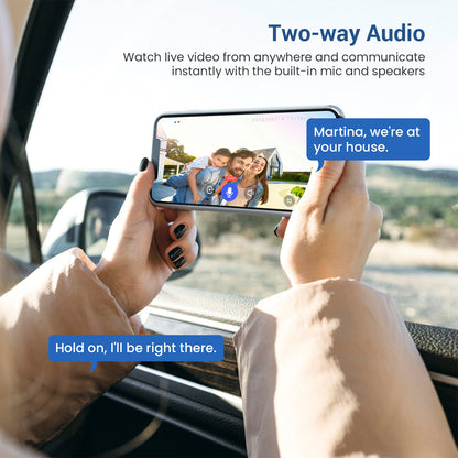 Outdoor Wireless Video Doorbell – Smart Security with Night Vision & Intercom