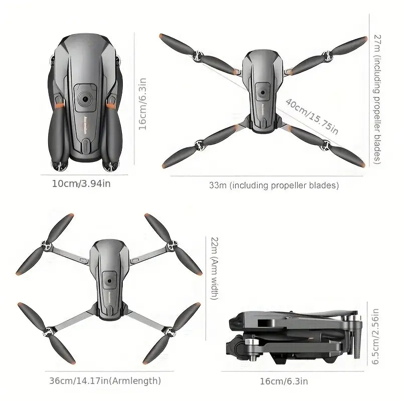 Dual Camera Drone with Night Vision – Long Flight Time & Easy Controls