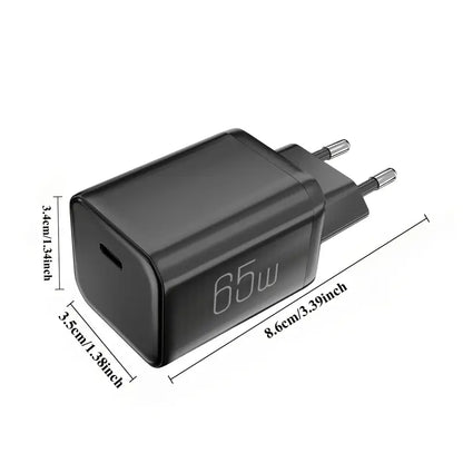 2pcs 65W Fast Charging Head – GaN Charger Type C Wall Charger
