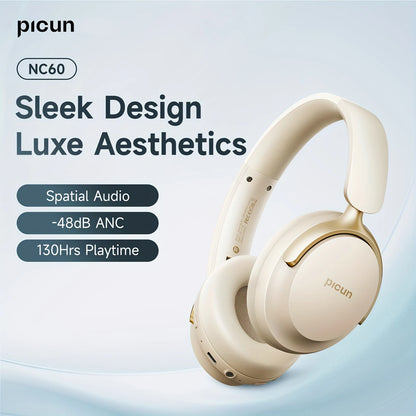 Picun NC60 Hybrid Active Noise Cancelling Headphones - Escour Mart