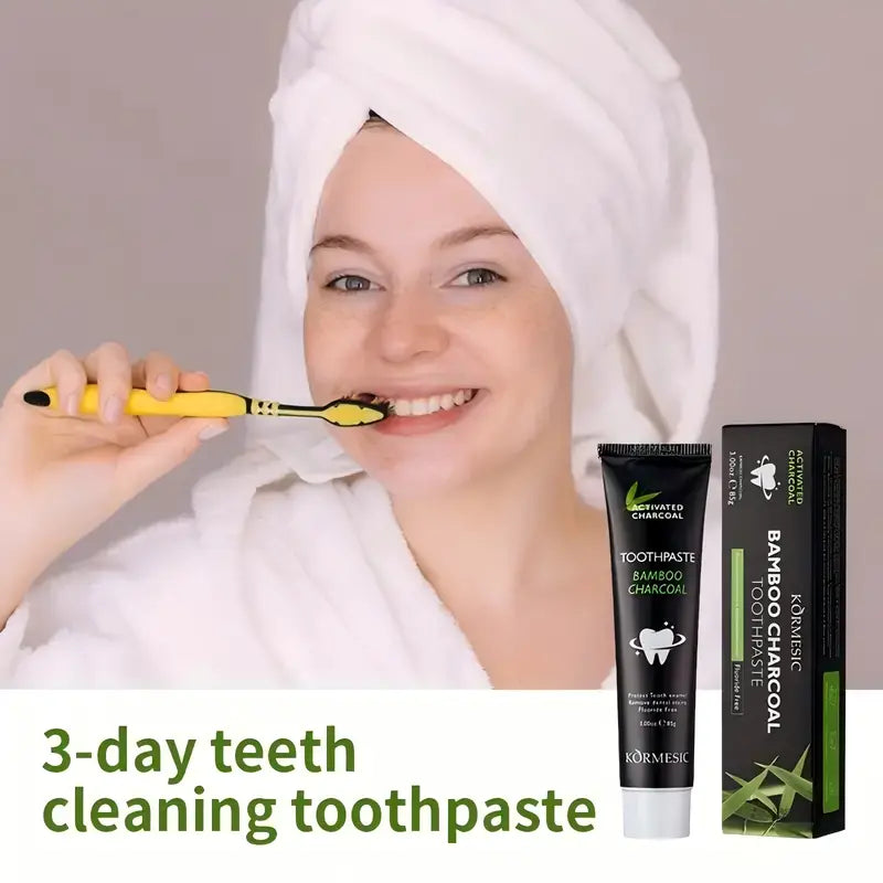 2pcs Bamboo Charcoal Toothpaste