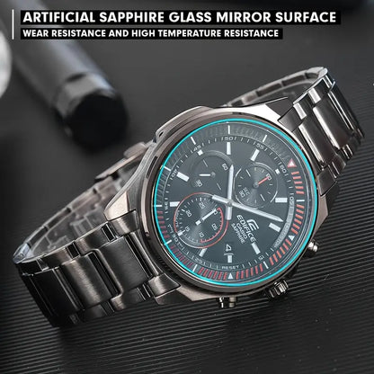 CASIO EDIFICE Men’s Business Watch Sapphire Mirror Stainless Steel Band