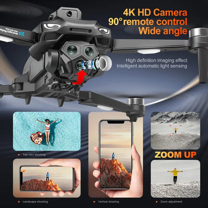 Foldable FPV Remote Control Drone Quadcopter 11.43 cm Screen HD 4K Camera