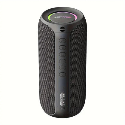 ZEALOT 20W Portable Wireless Speaker with Subwoofer HiFi Stereo Sound - Black