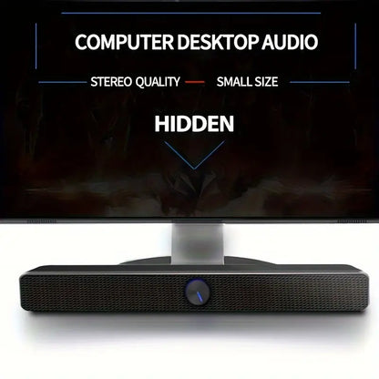 Compact USB-Powered Computer Speakers – Enhanced Bass & Surround Sound