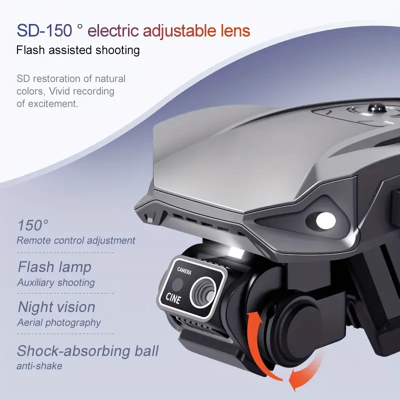 Dual Camera Drone with Night Vision – Long Flight Time & Easy Controls