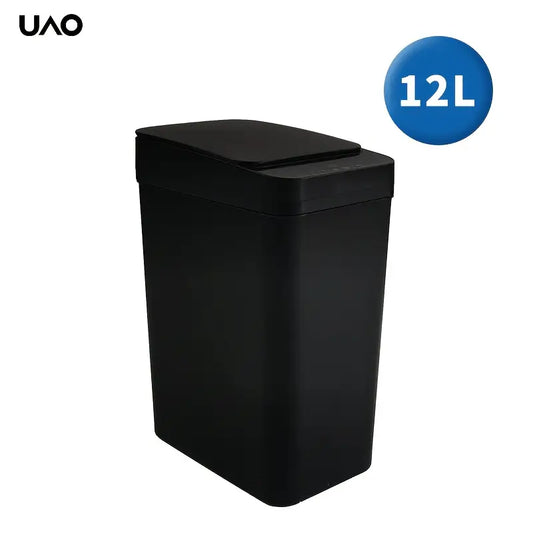 Smart Slim Trash Can with Kick-Open Lid - Battery-Powered Ideal for Kitchen Trash