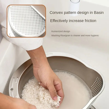 Stainless Steel Multi-Use Kitchen Colander - Durable & Food-Safe