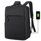 Vanaheimr 40.64cm Travel Laptop Backpack – Lightweight Durable & USB Charging - Black