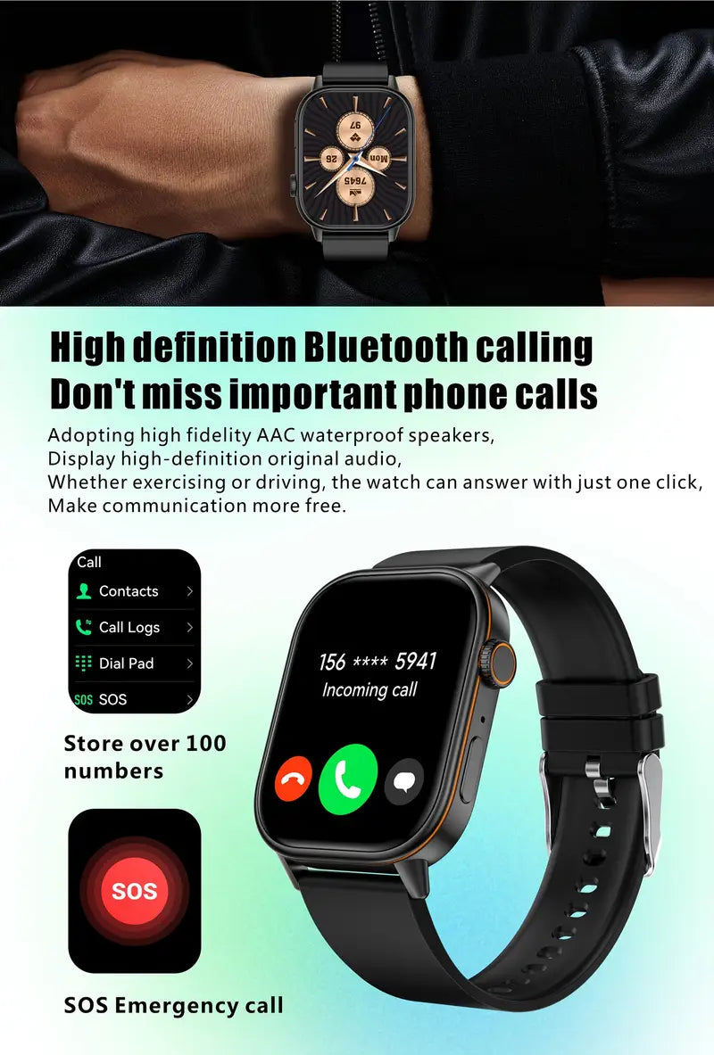QX17 Smart Watch Compass LED and Advanced Health Tracking